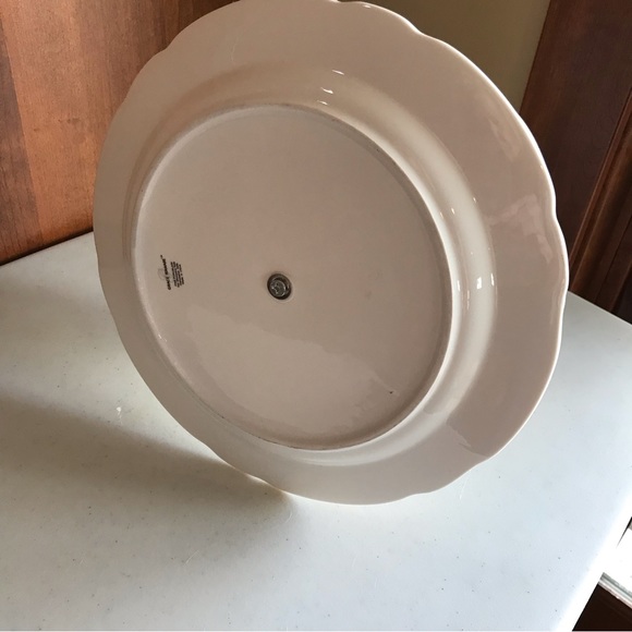 Grace Teaware Double Tiered Porcelain Serving Plate Floral Bird - Picture 8 of 11